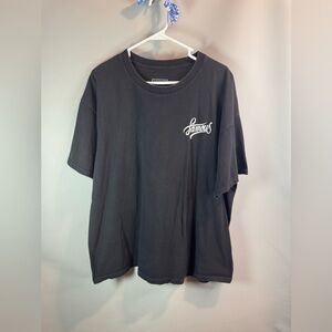 Famous Men’s Black T Shirt CALIFORNIA RAISED Back Print Size XXL Short Sleeve